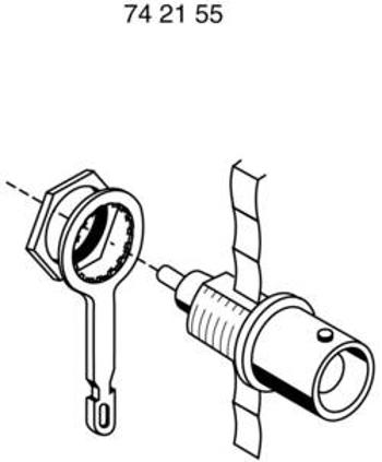 Pájecí kontakt TRU COMPONENTS 742155, BNC zástrčka, BNC zásuvka stříbrná, 1 ks