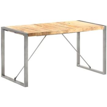 Jídelní stůl 140x70x75 cm masivní hrubé mangovníkové dřevo (321562)