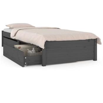 Rám postele se zásuvkami šedý 75 × 190 cm Small Single, 3103455 (3103455)