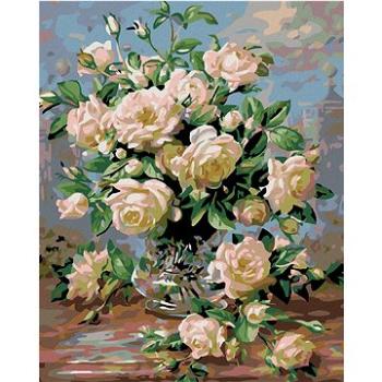 Malování podle čísel - Bílé růže (HRAmal00497nad)