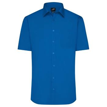 James & Nicholson Pánská košile s krátkým rukávem JN680 - Královská modrá | S
