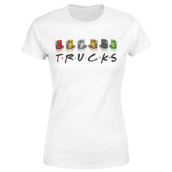 Tričko Trucks (Velikost: S, Typ: pro ženy, Barva trička: Bílá)