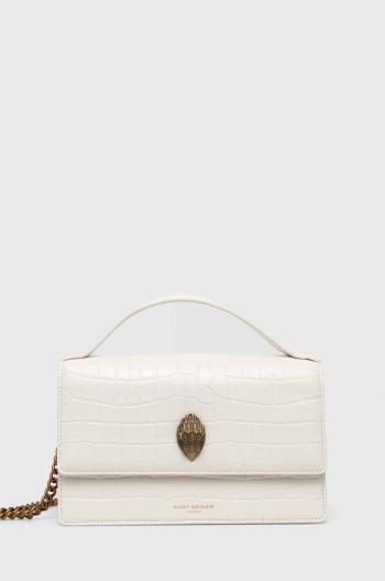 Kožená kabelka Kurt Geiger London BOND TOP HANDLE BAG béžová barva, 2735510149