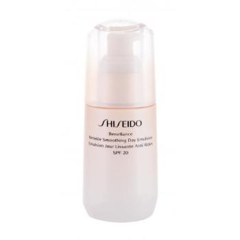 Shiseido Benefiance Wrinkle Smoothing Day Emulsion SPF20 75 ml denní pleťový krém W proti vráskám; na rozjasnění pleti; zpevnění a lifting pleti