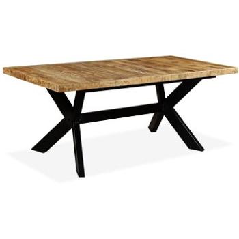 Jídelní stůl masivní mangovníkové dřevo a ocelový kříž 180 cm 244805 (244805)
