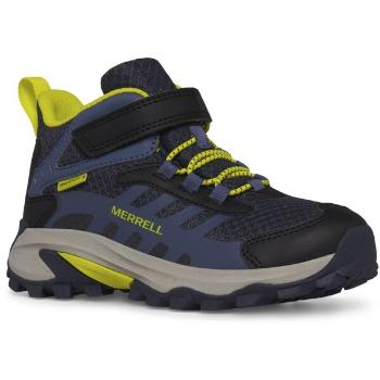 Merrell MOAB SPEED 2 MID A/C WTRPF Dětské outdoorové boty, tmavě modrá, velikost 34