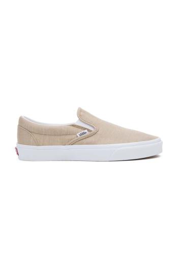 Tenisky Vans Classic Slip-On béžová barva, VN0009Q74MG1