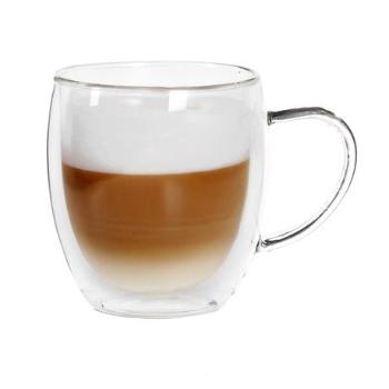 TORO Skleněný hrnek Latte Macchiato dvojité borosilikátové sklo 400ml