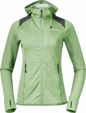 Bergans Rabot Active Mid Hood Women Light Jade Green XS Outdoorová mikina