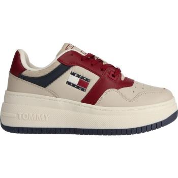 Tommy Hilfiger TJW RETRO BASKET FLATFORM Dámské tenisky, béžová, velikost