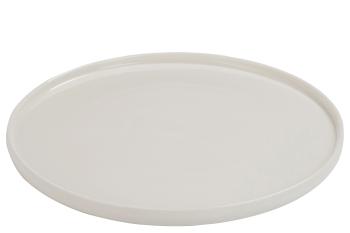 Bílý porcelánový mělký talíř Ruby L -  Ø 31*1,6 cm 71733