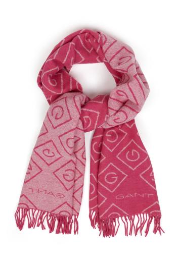 ŠÁLA GANT D1. ICON G WOOL SCARF růžová None