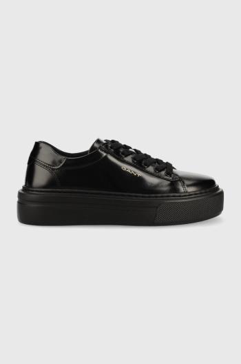 Kožené sneakers boty Gant Alincy černá barva
