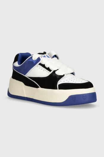 Kožené sneakers boty Naked Wolfe Kash Kash Nubuck Leather Blue