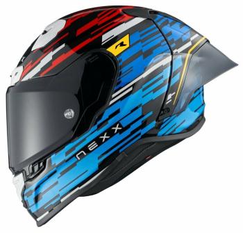 Nexx X.R3R Glitch Racer Blue/Red S Přilba