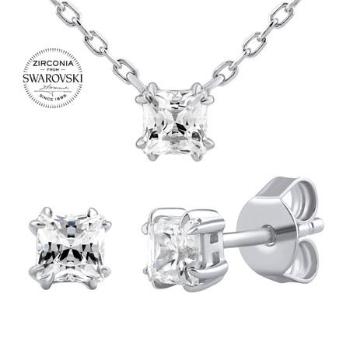 Silvego stříbrný dárkový set se Swarovski Zirconia MWS14255A