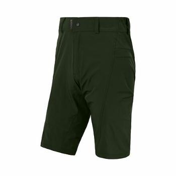 SENSOR HELIUM pánské kalhoty s cyklovložkou krátké volné olive green Velikost: S