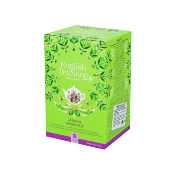 BIO Zelený čaj s jasmínem a květem bezu 6 x 40 g - English Tea Shop