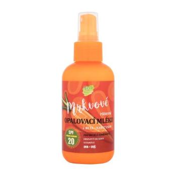 Vivaco Bio Carrot Natural Sun Lotion SPF20 150 ml opalovací přípravek na tělo unisex