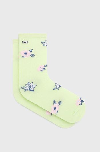 Ponožky Vans dámské, zelená barva