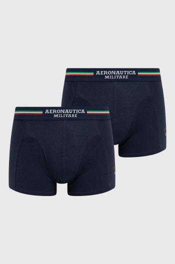 Boxerky Aeronautica Militare (2-pack) pánské, tmavomodrá barva, AM1UBX001