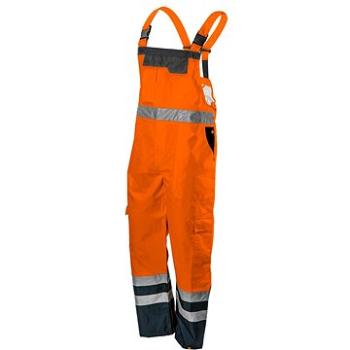 Reflexní pracovní kalhoty, voděodolné, oranžové (5907558429770)
