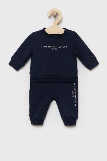 Dětská tepláková souprava Tommy Hilfiger tmavomodrá barva