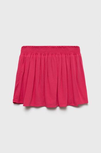Dětská sukně United Colors of Benetton fialová barva, mini, áčková