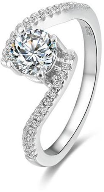 Beneto Stříbrný prsten s krystaly AGG186 52 mm