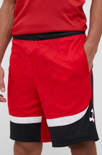 Tréninkové šortky Under Armour Heatwave Hoops červená barva