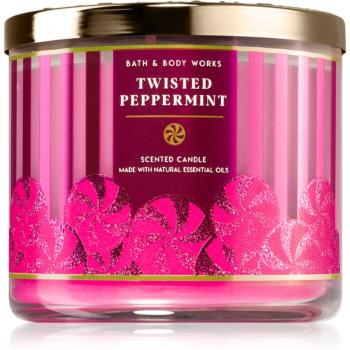 Bath & Body Works Twisted Peppermint vonná svíčka 411 g