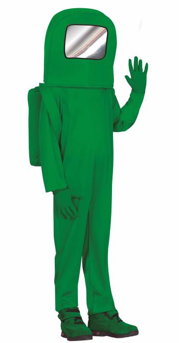 Guirca Dětský kostým - Among Us zelený Velikost - děti: XL