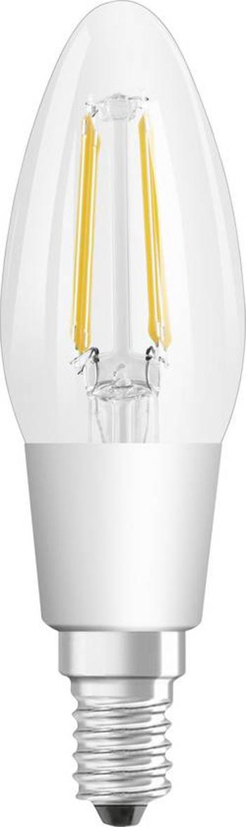 LED žárovka OSRAM 4058075809574 230 V, E14, 4.5 W = 40 W, teplá bílá, A+ (A++ - E), tvar svíčky, GLOWdim , stmívatelná, vlákno, 1 ks