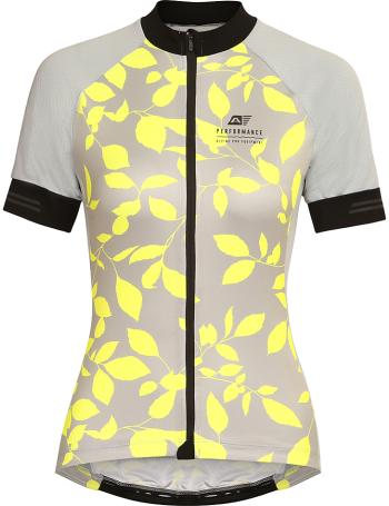 Dámský cyklistický dres ALPINE PRO BERESSA neonové bezpečnostní žlutá va vel. M
