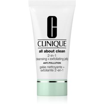 Clinique All About Clean 2-in-1 Cleansing + Exfoliating Jelly exfoliační čisticí gel 150 ml