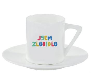 Espresso hrnek s podšálkem 100ml Jsem zlobidlo