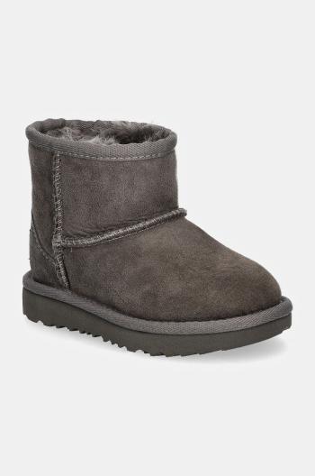 Dětské semišové sněhule UGG CLASSIC MINI II šedá barva, 1017715T