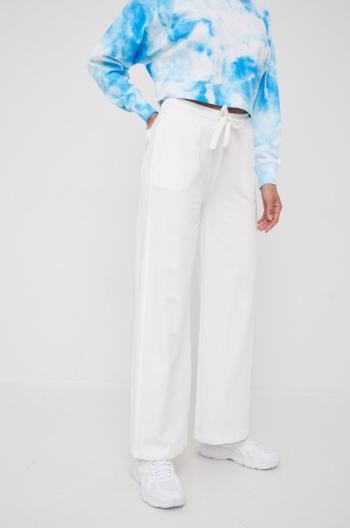 Bavlněné kalhoty Marc O'Polo dámské, bílá barva, hladké