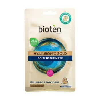 Bioten Hyaluronic Gold Tissue Mask 25 ml pleťová maska pro ženy na všechny typy pleti; proti vráskám; na rozjasnění pleti; na dehydratovanou pleť