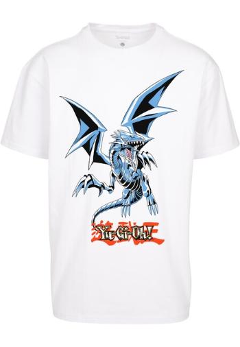 Mr. Tee Yu-Ghi-Oh Blue Eyes White Dragon Heavy Oversize Tee white - XXL