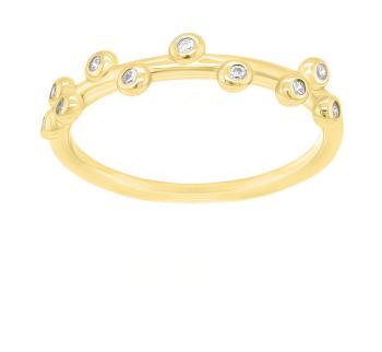 Brilio Silver Okouzlující pozlacený prsten se zirkony GR107Y 54 mm