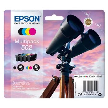 EPSON C13T02V64010 - originální cartridge, černá + barevná, 4,6ml/3x3,3ml