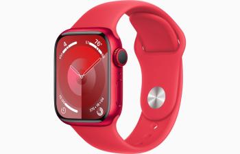 Apple Watch S9/41mm/PRODUCT RED/Sport Band/PRODUCT RED/-S/M