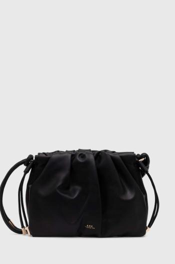 Kabelka A.P.C. sac ninon shoulder mini černá barva, PUAAT-F61644