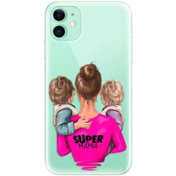 iSaprio Super Mama - Two Boys pro iPhone 11 (smtwboy-TPU2_i11)
