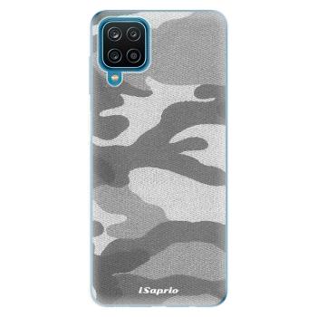 Odolné silikonové pouzdro iSaprio - Gray Camuflage 02 - Samsung Galaxy A12