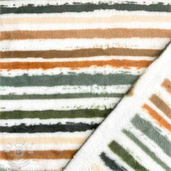 Wellness Fleece Snoozy Fabrics Paint stripes army