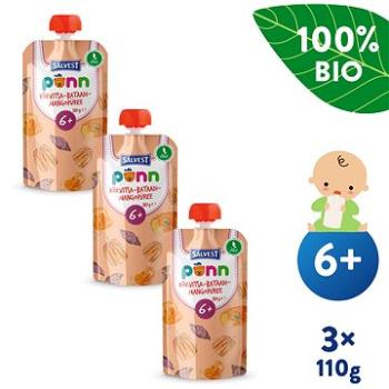 SALVEST Ponn BIO Pyré z dýně, brambor a manga 3× 110 g (8594200260743)