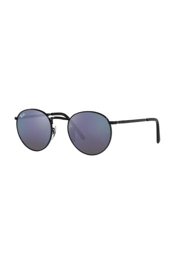 Sluneční brýle Ray-Ban NEW ROUND černá barva, 0RB3637