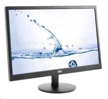 AOC MT MVA LCD - WLED 23, 6" M2470SWH, MVA panel, 250cd/m, 50M:1, 1920x1080, D-Sub, 2xHDMI, repro